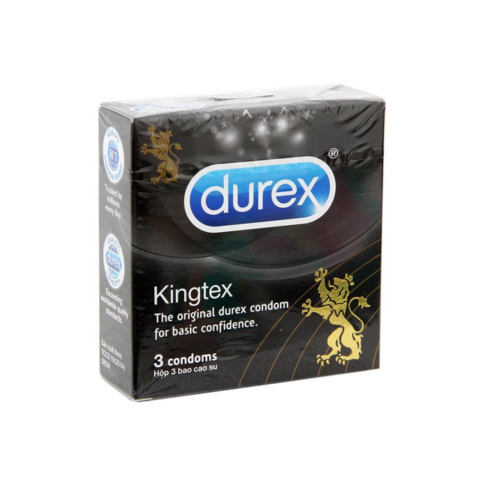 Durex kingtex hộp 3 cái