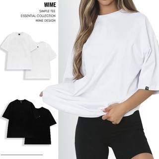 Áo thun trơn cotton trơn form rộng nam nữ - WIME Local Brand