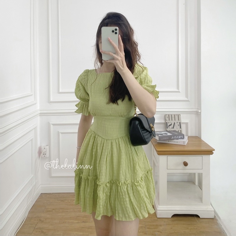 [ ẢNH THẬT ] Đầm xốp hở lưng 𝐒𝐨𝐟𝐭 𝐝𝐫𝐞𝐬𝐬 /thelalinn