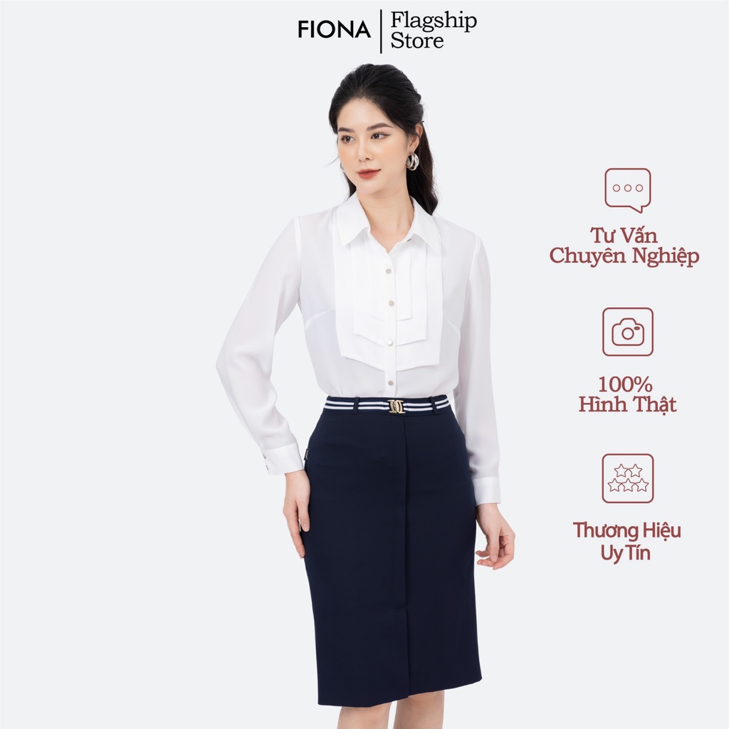 Chân váy bút chì Fiona, Chân váy công sở thiết kế mặt đai trang trí F251789