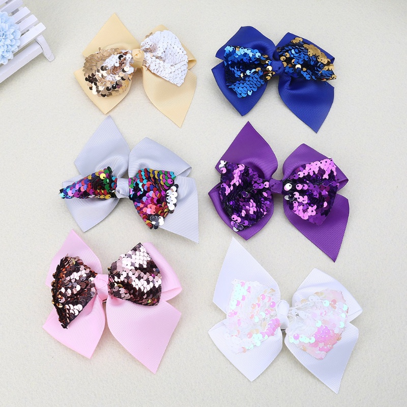 Kẹp Tóc Chống Trượt Hình Nơ Dễ Thương Cho Bé