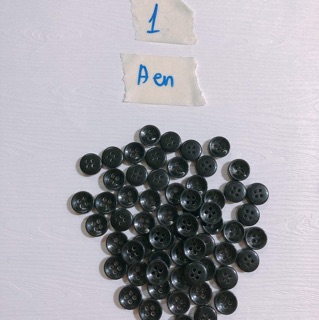 combo 10 nút áo,cúc áo,khuy áo đen