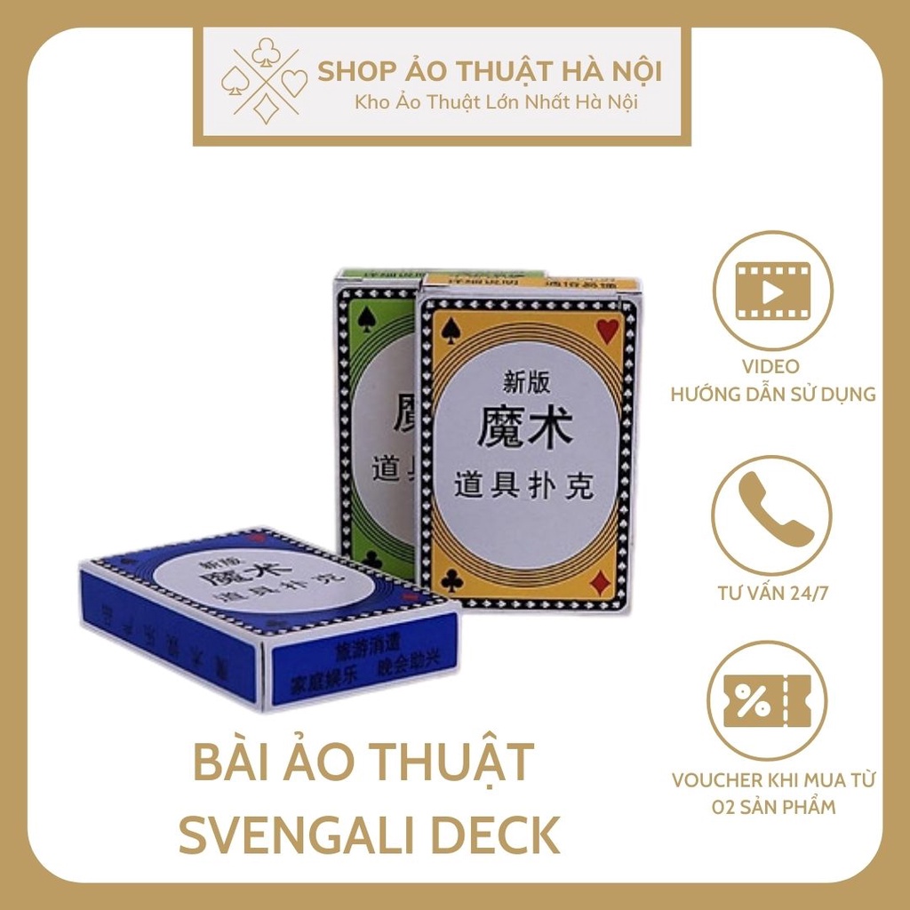 Bộ Bài Ảo Thuật Svengali Deck Biểu Diễn Đường Phố Đồ Chơi Độc Lạ Thông Minh Sáng Tạo