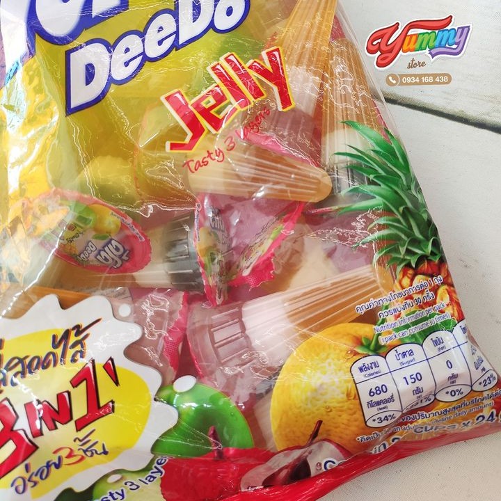 Thạch Rau Câu 3in1 Deedo Jelly