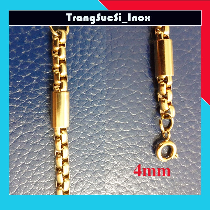 Sỉ Lắc tay kiểu ống trúc khóa xịn mạ vàng sáng đẹp, không đen, phù hợp cho cả nam và nữ