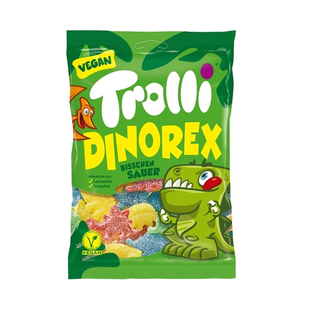[GÓI 100G] Kẹo Dẻo TROLLI Dinorex Gói 100G - Đức