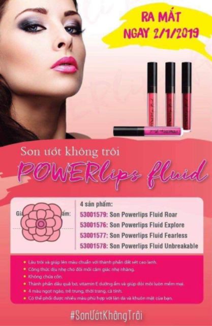 SON ƯỚT KHÔNG CHÌ LÂU TRÔI CỦA MỸ Powerlip