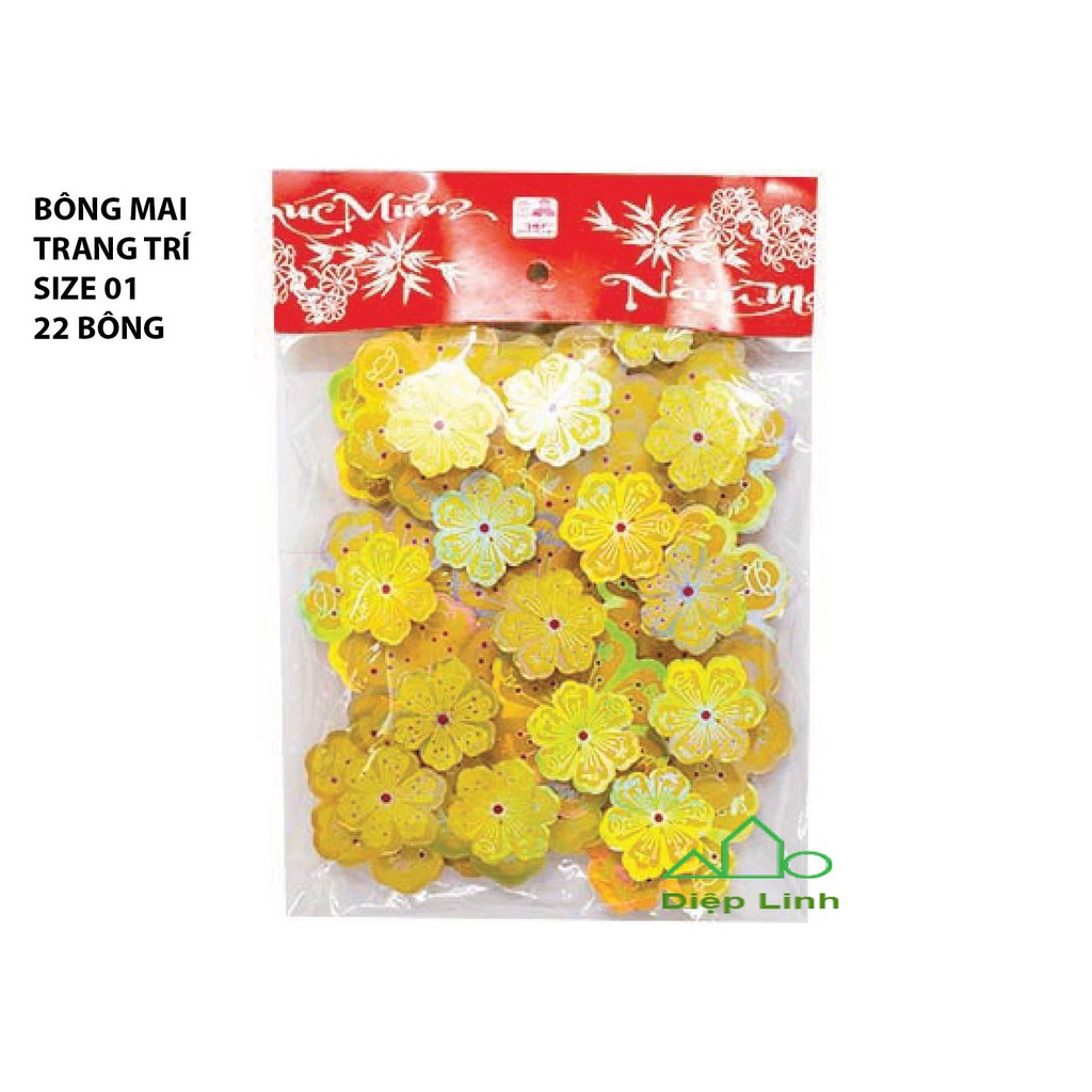 [HINH THẬT]Bông hoa mai - Đào 3D trang tri tết - Nhiều size - Hình thật