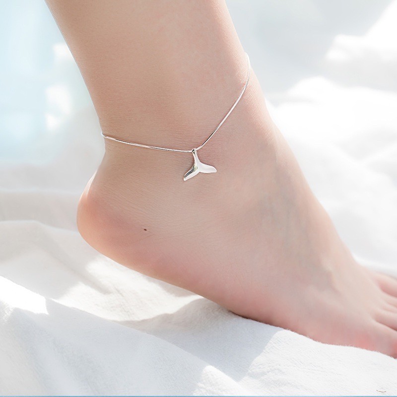 Lắc chân bạc nữ mặt đuôi cá xinh xắn 🐳 | BigBuy360 - bigbuy360.vn