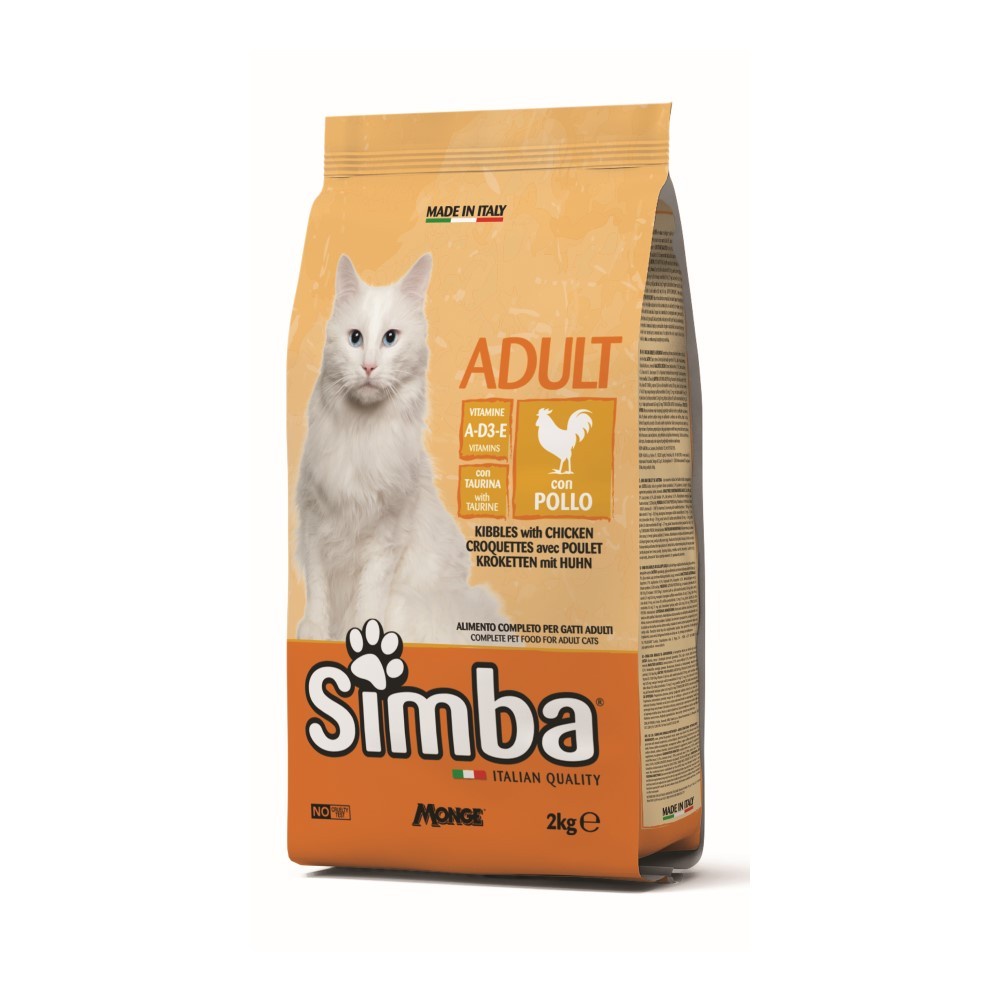 thức ăn hạt hạt mèo adult SIMBA 2kg vị gà