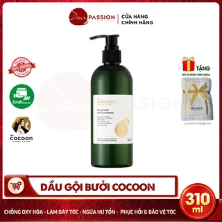 Dầu gội bưởi cocoon giảm gãy rụng, làm mượt tóc, hỗ trợ mọc tóc - cocoon pomelo shampoo 310ml