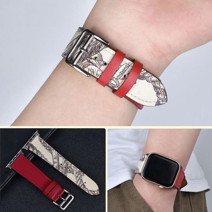 Dây đeo Apple Watch Strap 38/40mm 42/44mm Da mềm bền cho iWatch Series SE 6/5/4/3/2/1