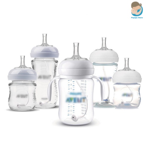 Ống hút bình sữa cho bé chống sặc, chống đầy hơi -  Popapu store