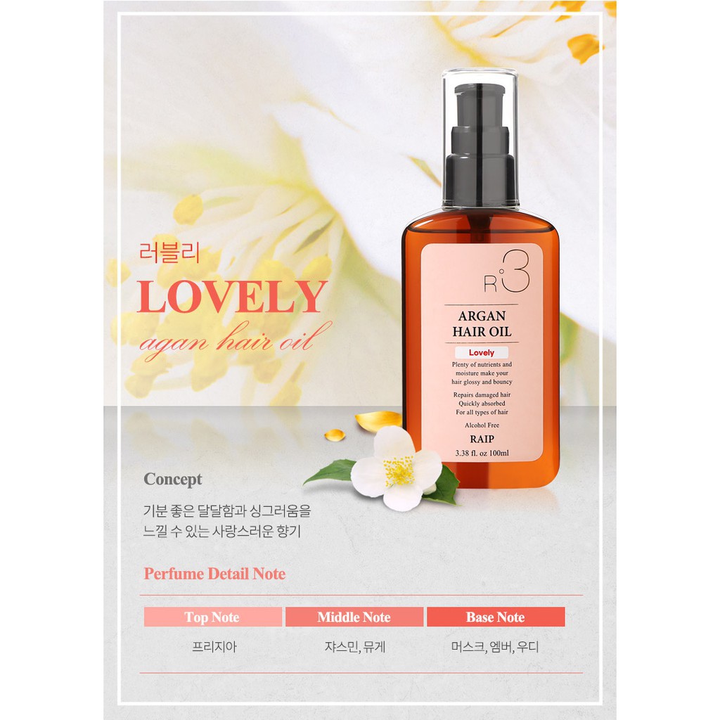 Dầu dưỡng tóc 💝 FREESHIP 💝 TINH DẦU DƯỠNG TÓC R3 RAIP ARGAN HAIR OIL 100ml Hàn Quốc | BigBuy360 - bigbuy360.vn