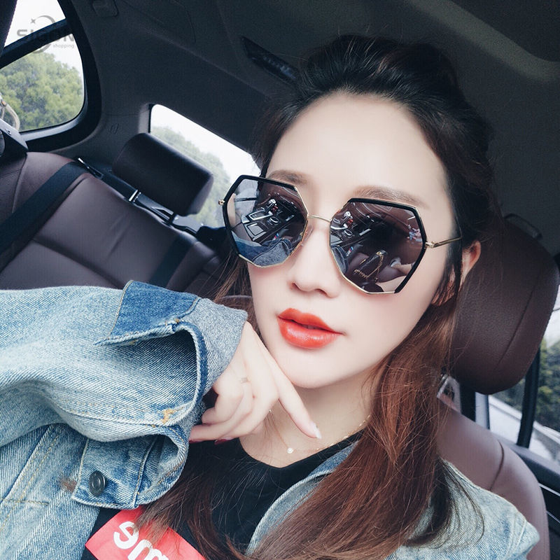 New ins sunglasses ladies glasses fashion Korean style trendy Harajuku style street style personalized sunglasses