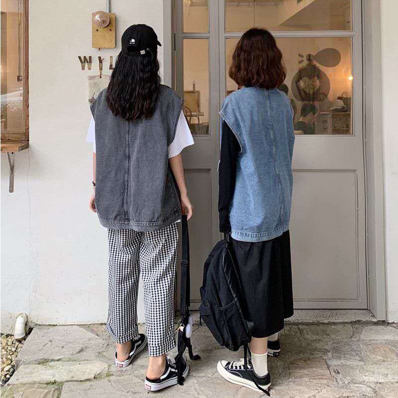 Áo khoác denim không tay thời trang Hàn Quốc
 | BigBuy360 - bigbuy360.vn