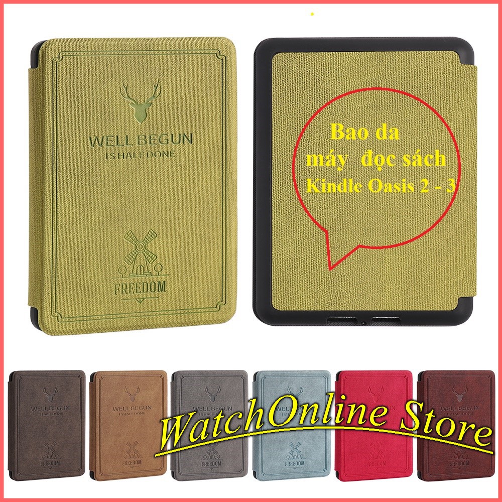 Bao da máy đọc sách Kindle Oasis 2 Oasis 3 - Hươu