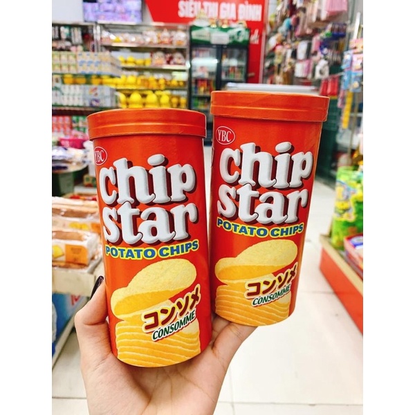 Snack khoai tây YBC Chip Star Nhật Bản 35k/ 1 hộp 50gr