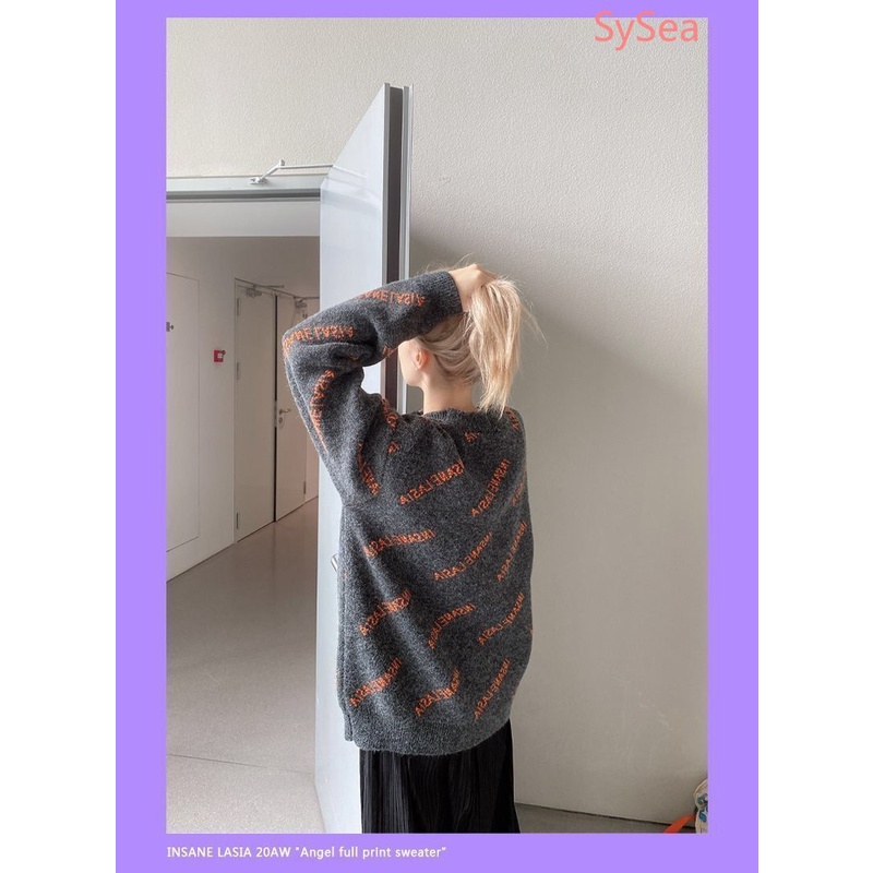 Plus Áo Sweater Dáng Rộng Phong Cách Thời Trang Hàn Quốc Cho Nữ