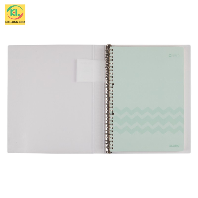 Sổ Klong còng sắt A4 30 lỗ chấu 80 tờ caro MS 540, file binder thay giấy [Chọn Màu]