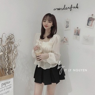 ÁO PEPLUM CỔ VUÔNG