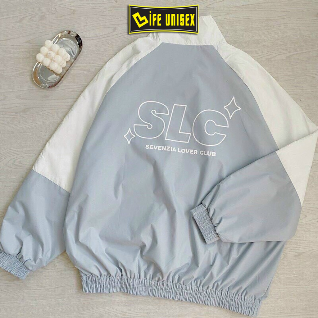 Áo Khoác Dù 2 Lớp S.L.C Ulzzang Nam Nữ Unisex Form Rộng Bomber Jacket Life Unisex