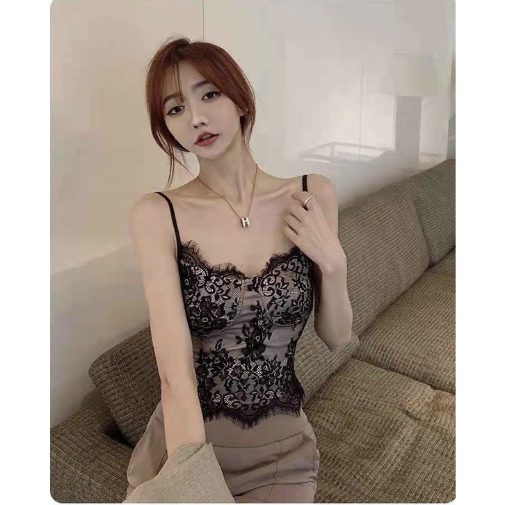 [Xả - dọn kho] Áo Bralette bra lót ngực ren yếm mềm cúp hàng cúc lụa có chun sau lưng siêu mềm mại quyến rũ Pasana0096