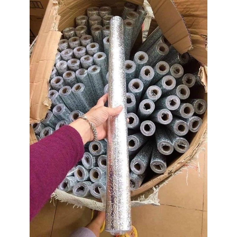 Cuộn giấy bạc dán bếp [ 3Mx60CM ] chống thấm cách nhiệt