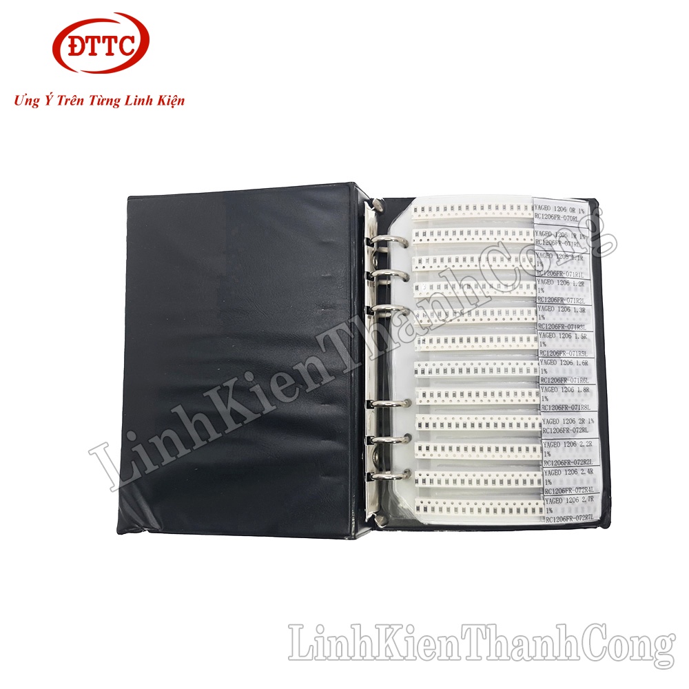 Sổ Điện Trở Tổng Hợp SMD1206 170 Loại 4250 Chiếc Của YAGEO Từ 0R-10M 1%