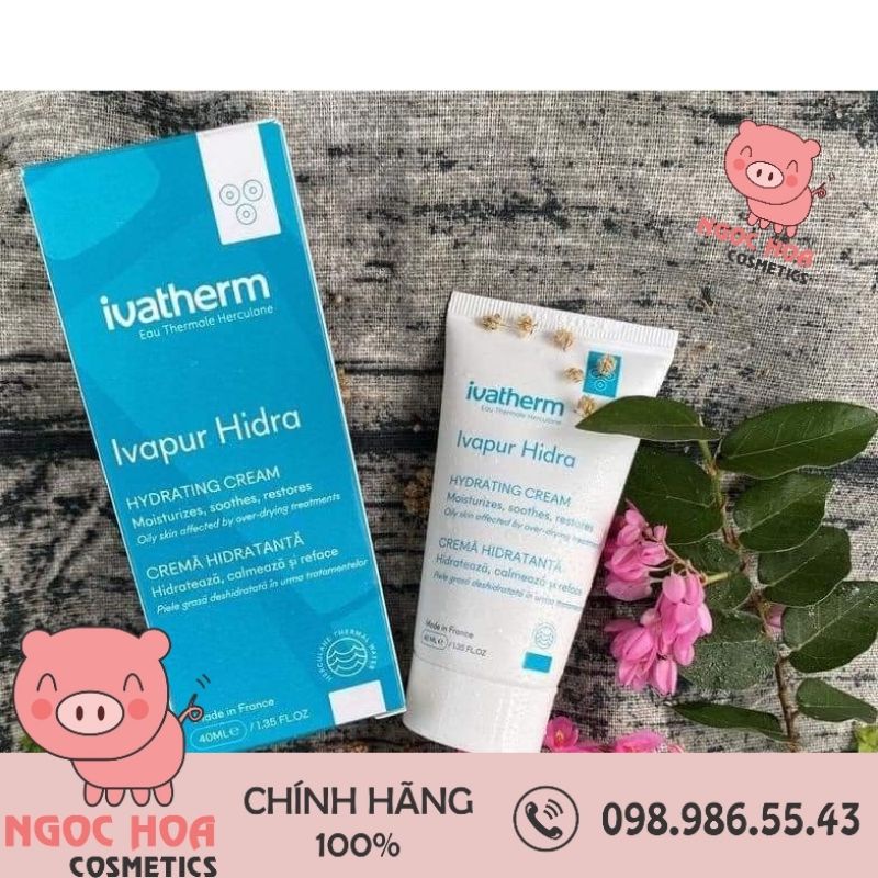 Kem Cấp Ẩm Phục Hồi Ivapur Hydra Ivatherm của Pháp 40ml