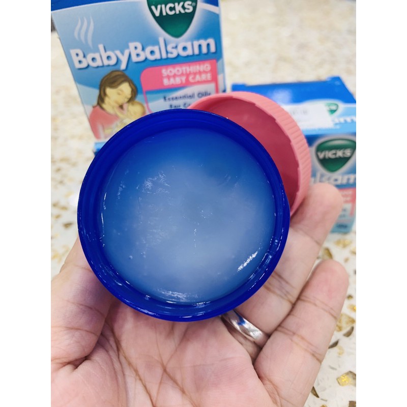 DẦU VICKS BABY BALSAM 50G - GIỮ ẤM NGỰC CHỐNG CẢM, HO, NGẠT MŨI CHO BÉ