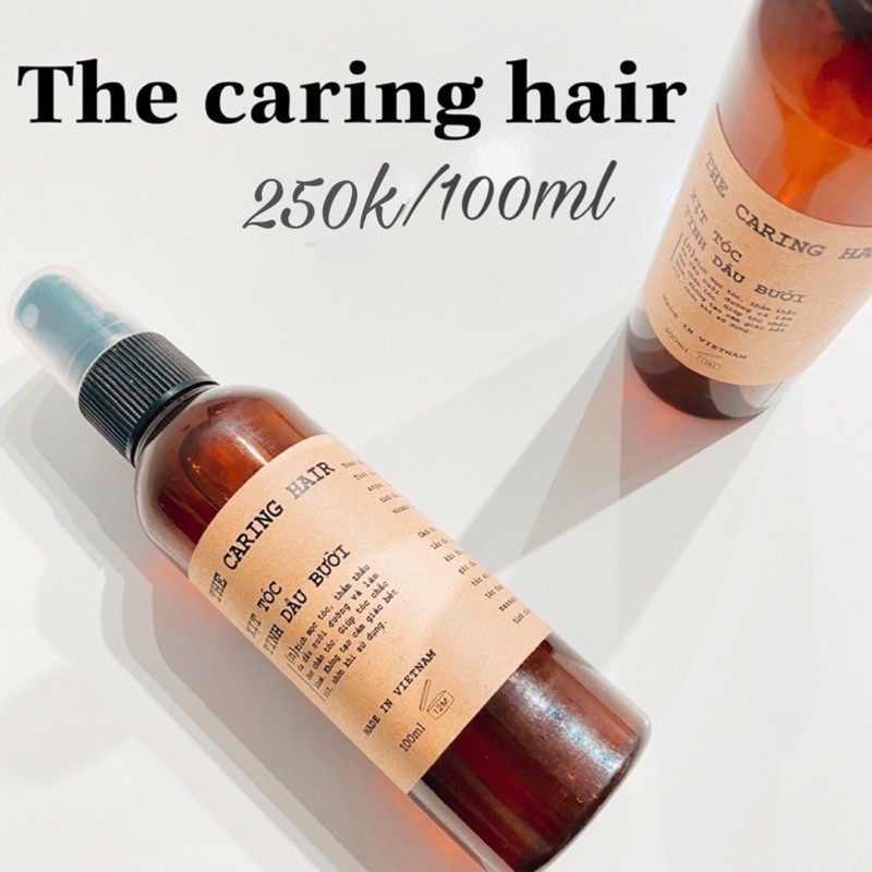 [CHÍNH HÃNG] Xịt tóc Tinh dầu bưởi THE CARING HAIR ( Kích mọc tóc - Giảm rụng )