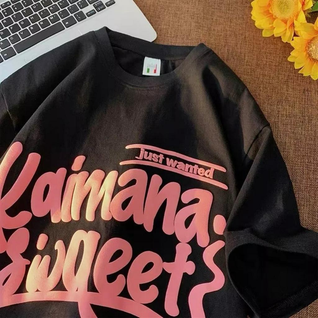 Áo phông cotton tay lỡ KAIMANA ulzang siêu xinh