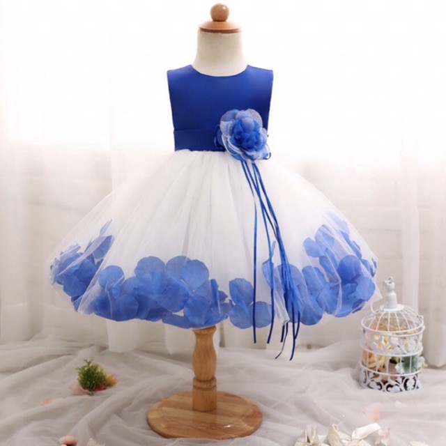 Đầm Công Chúa Phối  Ren Hoa Thiết Kế Xinh Yêu... Cho Bé Từ 0-02Tuổi.