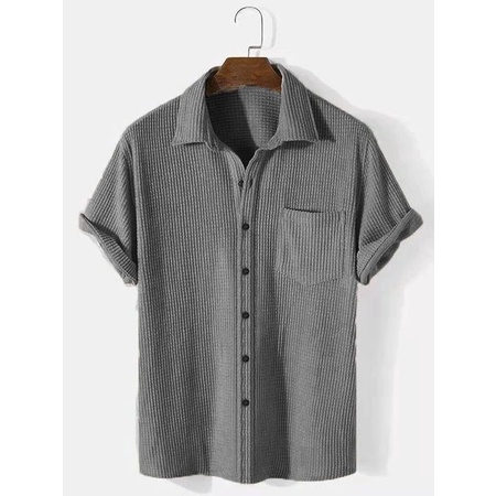 Áo sơ mi nam BASIC chất vải cotton tổ ong mát mịn chống nhăn thoáng khí nhanh khô