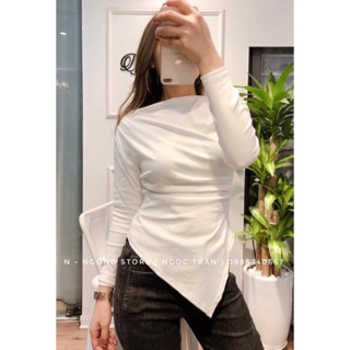 Áo dúm vạt lệch