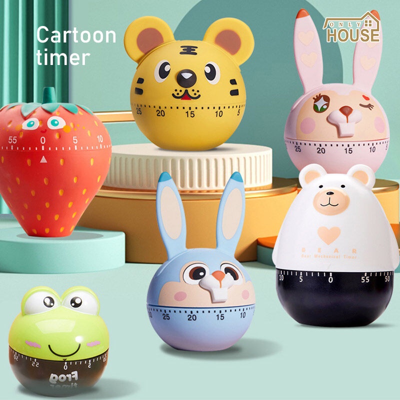 ONLY HOUSE Đồng Hồ Hẹn Giờ Hình Hoạt Hình Dành Cho Nhà Bếp