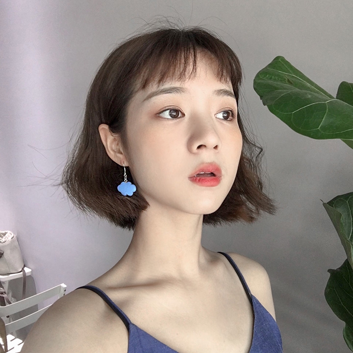 Bông tai hình đám mây dễ thương phong cách Hàn Quốc hợp thời trang cho nữ