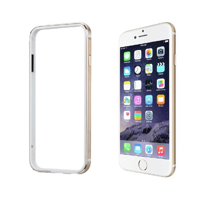Ốp viền nhôm dẻo Stylish Protection cho iPhone 6 Plus (Vàng)
