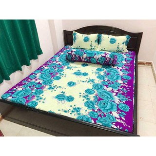 Xã Hàng bộ drap thun lạnh có 3 cái áo gối màu nhẫu nhiên ga thu siêu rẻ 0932171163