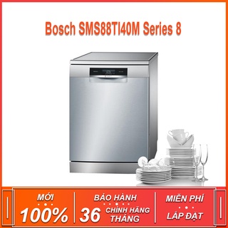 Máy rửa bát độc lập Bosch SMS88TI40M Series 8 , dung tích rửa 13 bộ chén bát ( Xuất sứ Đức - Bảo hành 36 tháng )