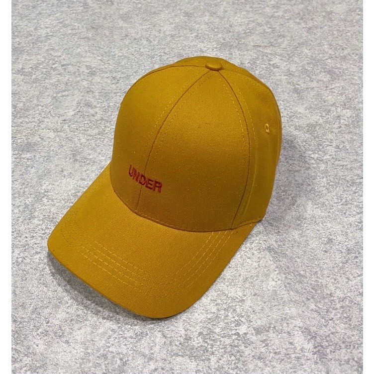 [Mã FAMARAL1 giảm 10K đơn 50K] Mũ lưỡi trai Nón kết thêu hình chữ UNDER chất kaki cao cấp form unisex nam nữ