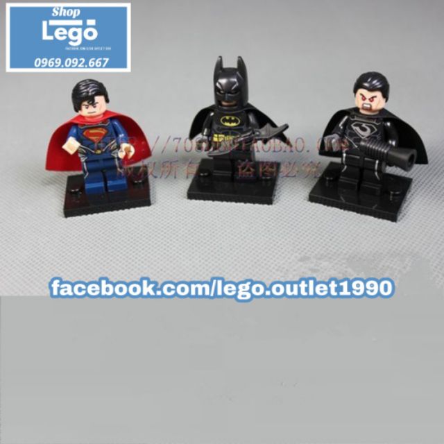 Lego xếp hình Bat hero, superman, General Lego Minifigures Decool 0101 - 0109