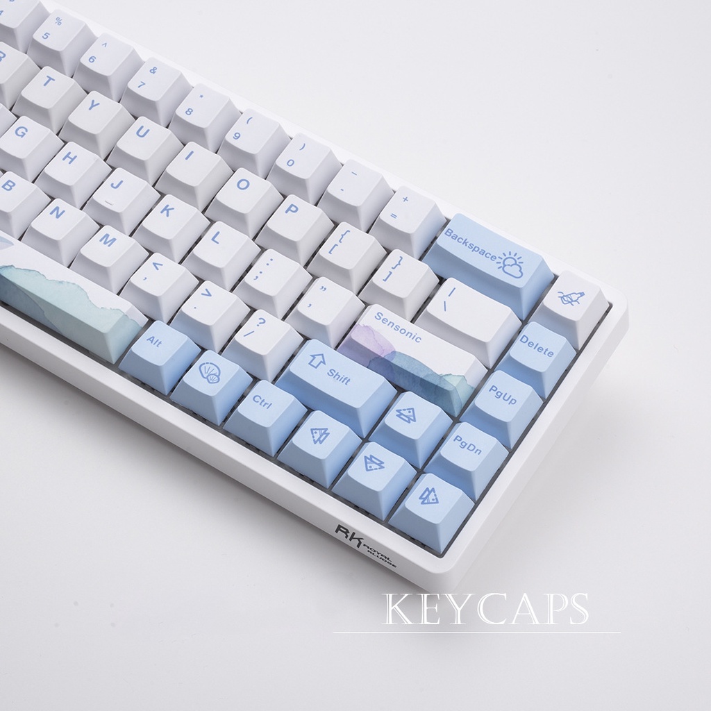 PBT Keycaps Cherry Profile DYE Sub Keycap Haiyun 129 phím cho hầu hết các layout bàn phím cơ.