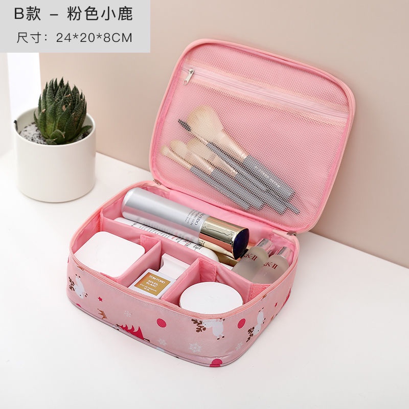 Túi Đựng Mỹ Phẩm Cỡ Lớn Thiết Kế Dễ Thương Phong Cách Hàn Quốc Tiện Dụng Cho Nữ