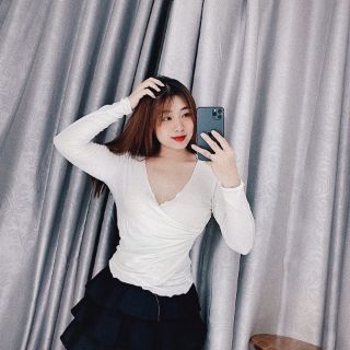Áo thun kiểu dài tay(ảnh thật)