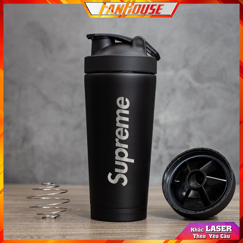 Bình giữ nhiệt Supreme độc quyền Fan House bình lắc 850ml Sup made in thailand inox 304 tặng bộ rửa bình | BigBuy360 - bigbuy360.vn
