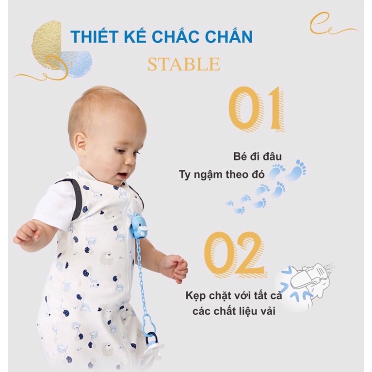 Dây giữ ty ngậm kèm hộp đựng ty KUKU KU5492