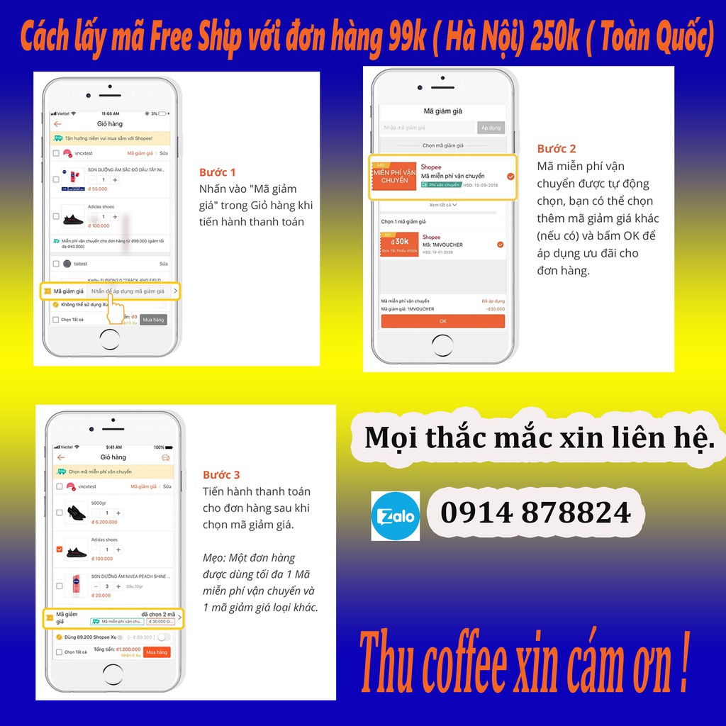 [ Rẻ nhất ]Cà phê Robusta nguyên chất  2 gói 500G= 1kg | BigBuy360 - bigbuy360.vn