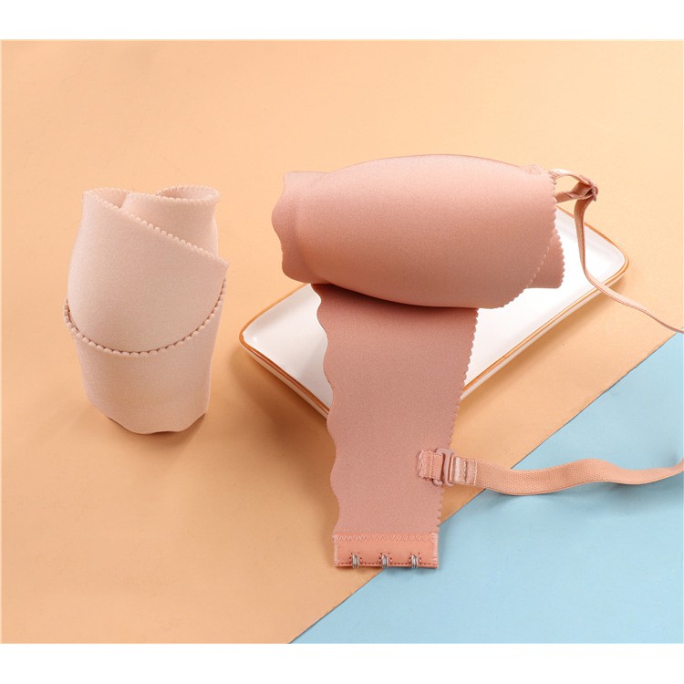 Áo Lót Đúc Su Không Gọng Quả Ngang Đệm Bàn Tay Nâng Ngực B430